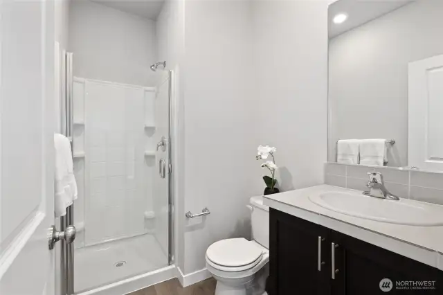 lower level 3/4 bathroom