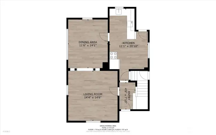 Floor plan main level. Great floor plan with seamless flow!