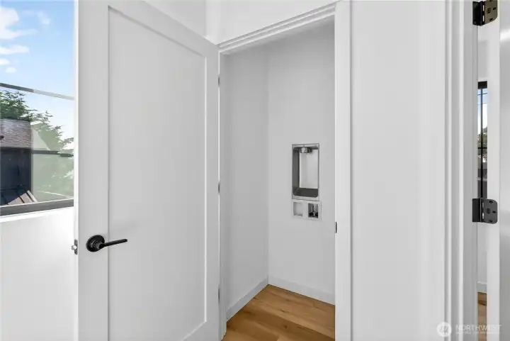 Laundry closet