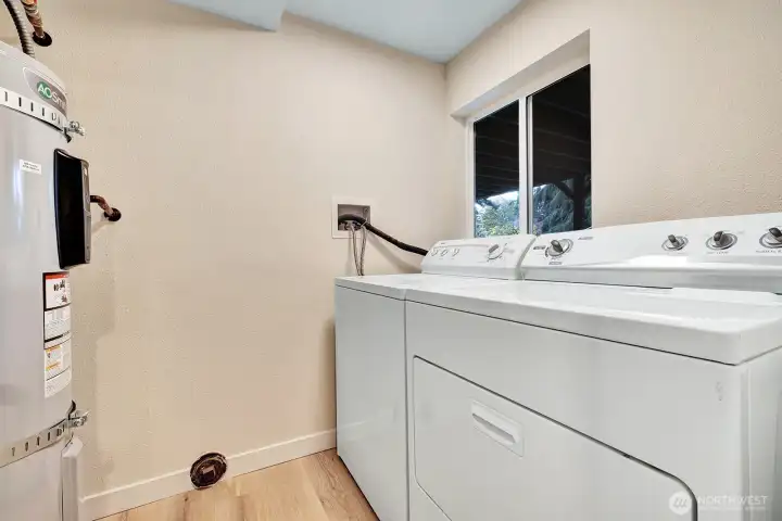 Lower level laundry room