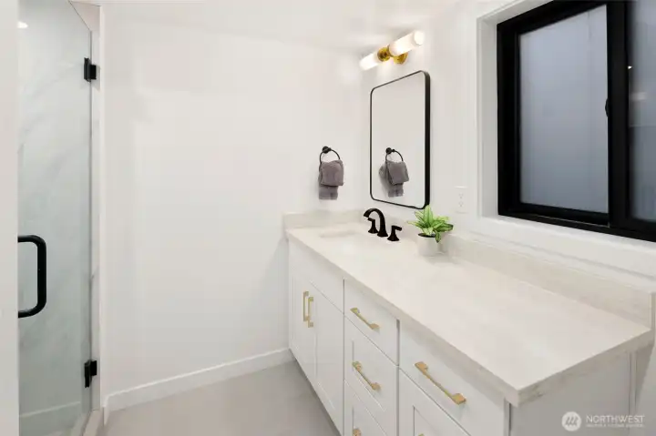 Lowest level bathroom