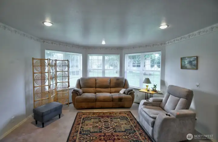 Cozy living room nook.