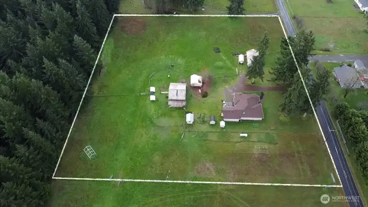 Aerial gives a good look at all the property has to offer.