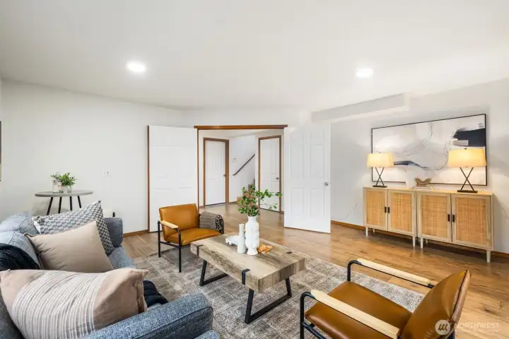 Lower level media room