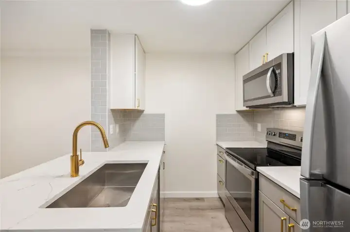 Updated kitchen with all new appliances.