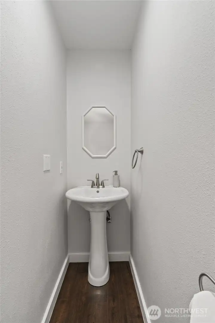 Half bath upstairs (toilet not pictured)