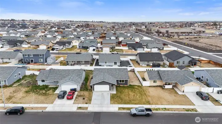You can see the Park Orchard Elementary School just down the street.