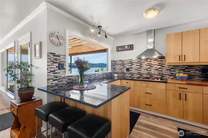 Kitche with the view. Kitche with the view.