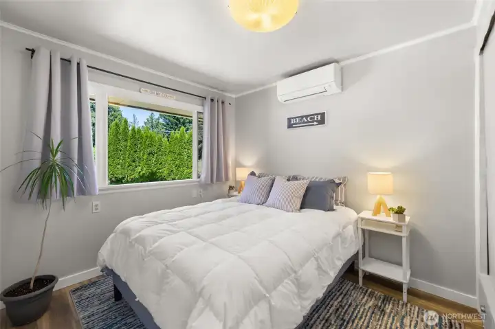 2nd Bedroom on main floor. Has its own mini split for heat/AC 2nd Bedroom on main floor. Has its own mini split for heat/AC