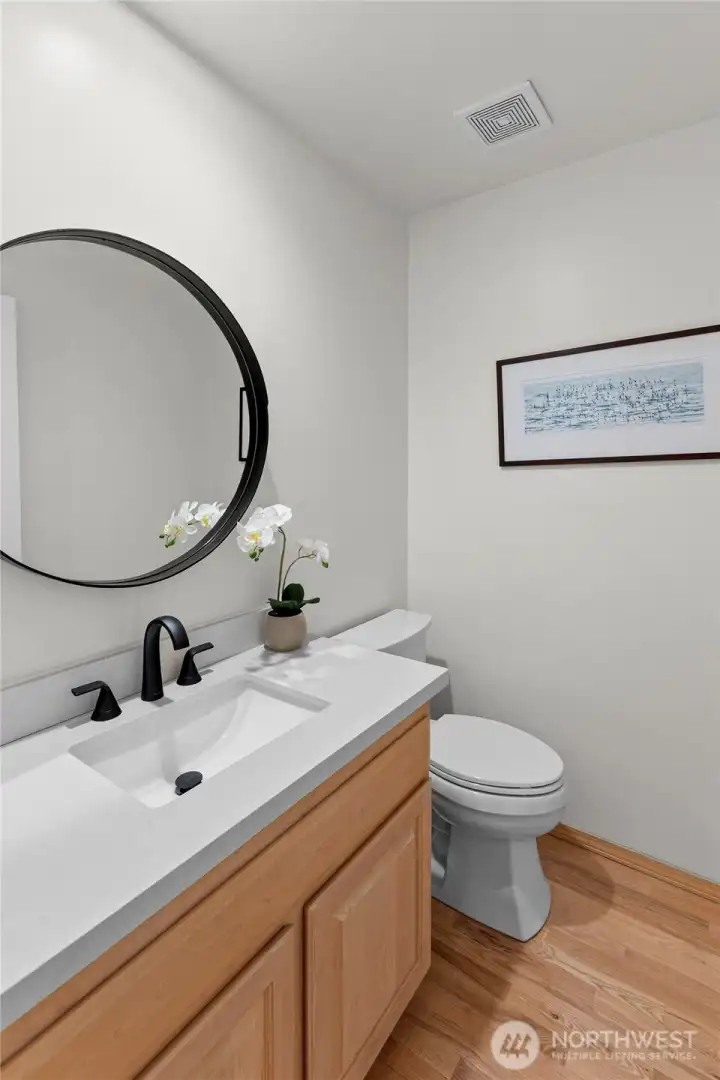 Main floor powder room.