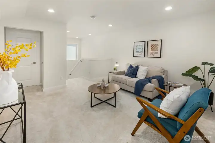 Another look at the loft. The door on the left in this photo leads to the 3rd full bathroom.