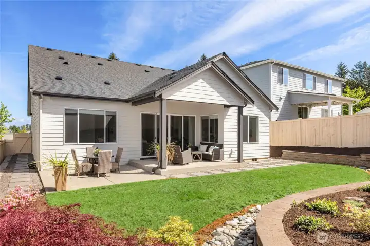The back of the home exudes charm and character!