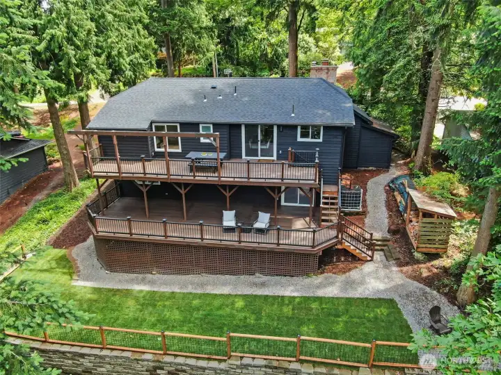 New backyard provides ample space to play. New backyard provides ample space to play.