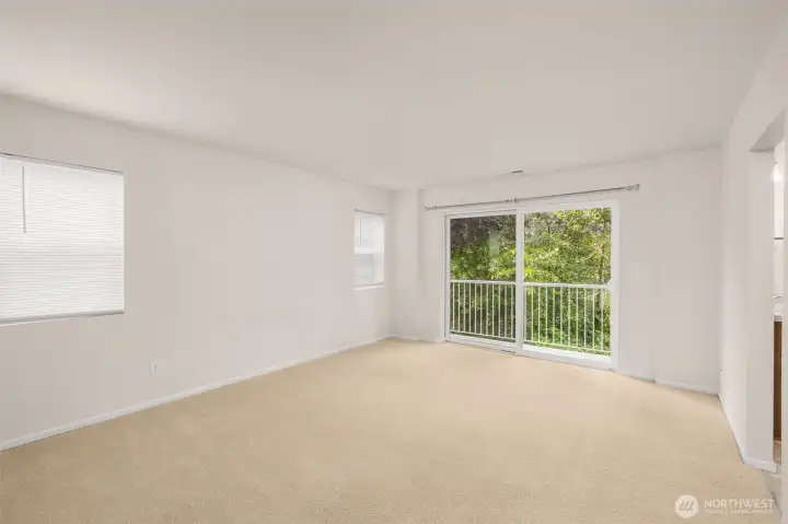 Private balcony overlooking the backyard, the perfect spot for morning coffee. Private balcony overlooking the backyard, the perfect spot for morning coffee.