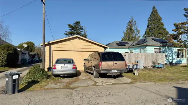 North Facing Garage