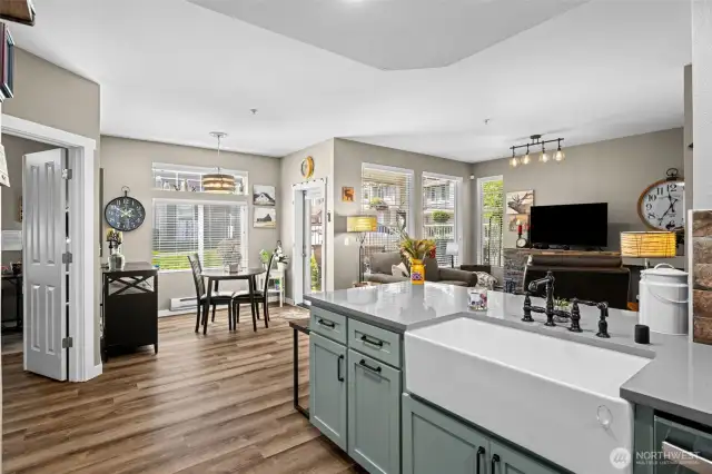 The kitchen seamlessly connects to living and dining spaces, making cooking, hosting, and daily routines effortless.