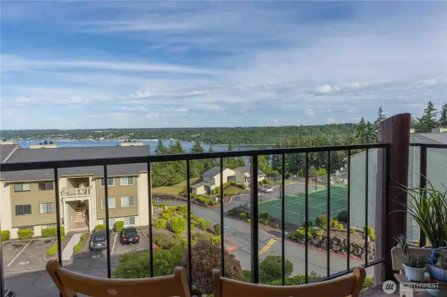 View from balcony.