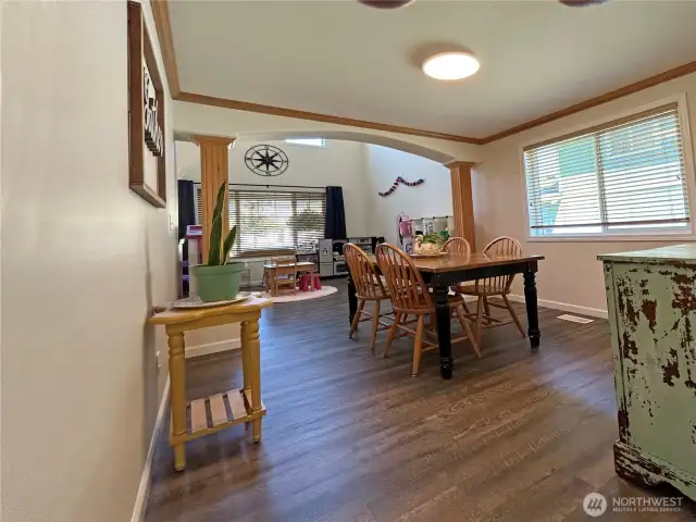 Dining Room into Living Room