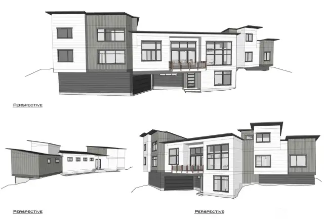 House plan exterior elevations