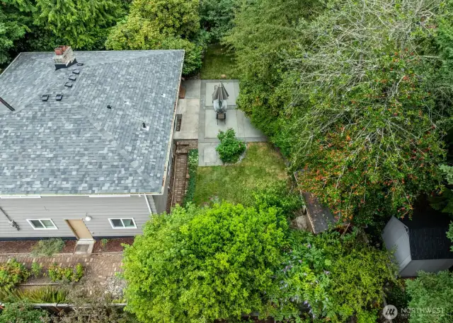 Aerial of SE + S Garden