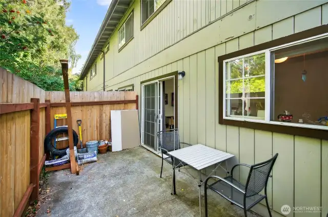 Private Back Patio