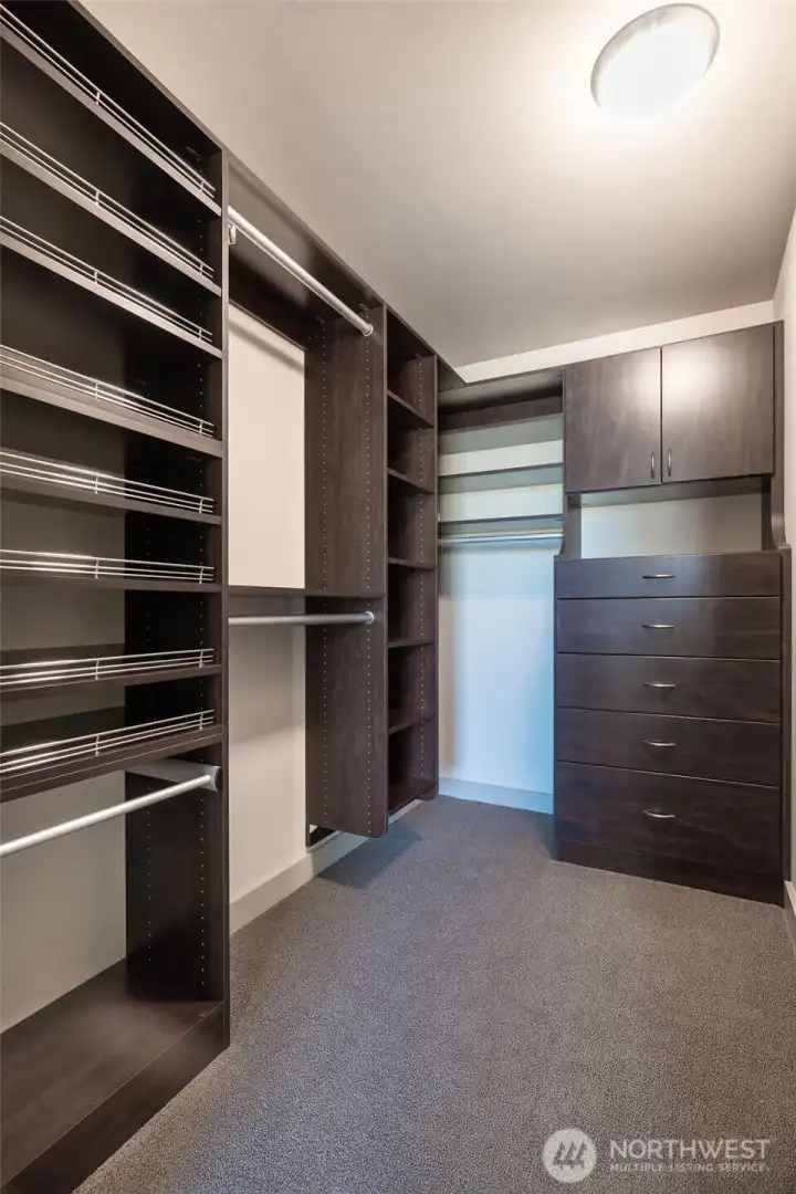 Primary Bedroom Closet w/Custom Built-Ins