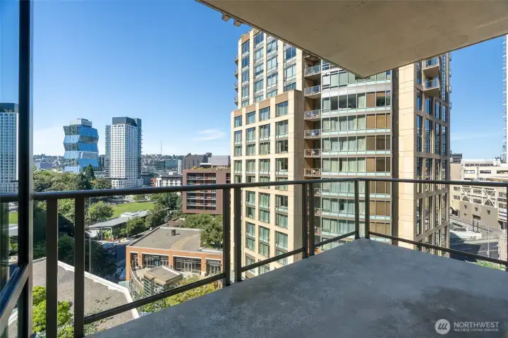 Private Balcony View Facing North towards 1 Hotel Seattle