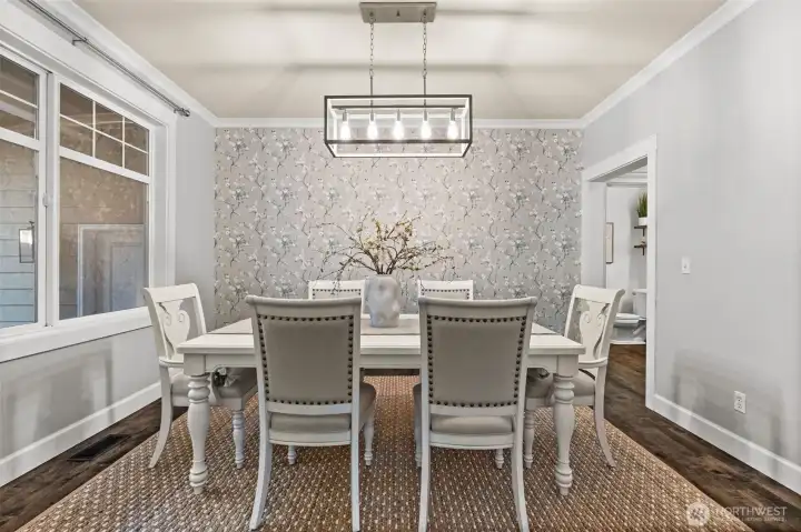 A beautiful dining space just off the entry, ready for gatherings.