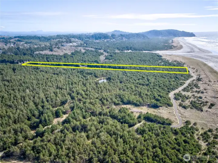 Looking South!  Outline is for general reference.