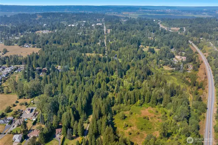 Facing West over HWY 2