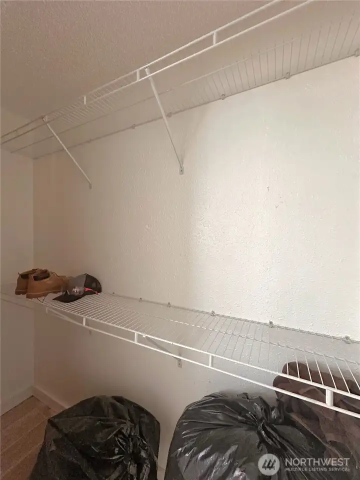Closets with wire organization system