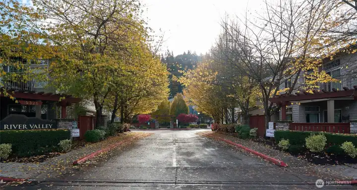 River Valley Condominium Entrance.