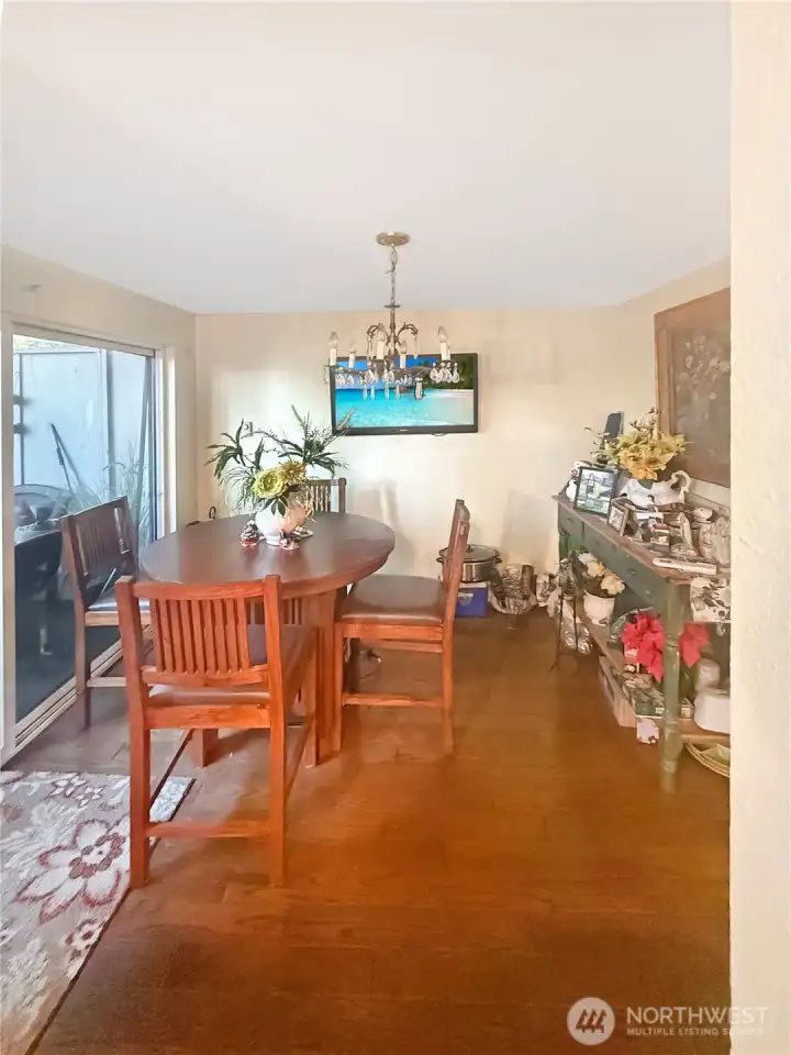 Dining room with Back Deck