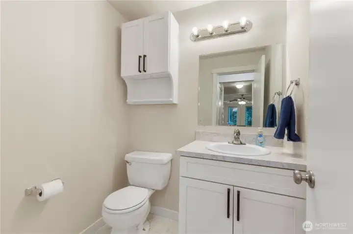 Downstairs half bath.