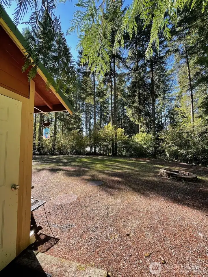 Shed angle out to lot