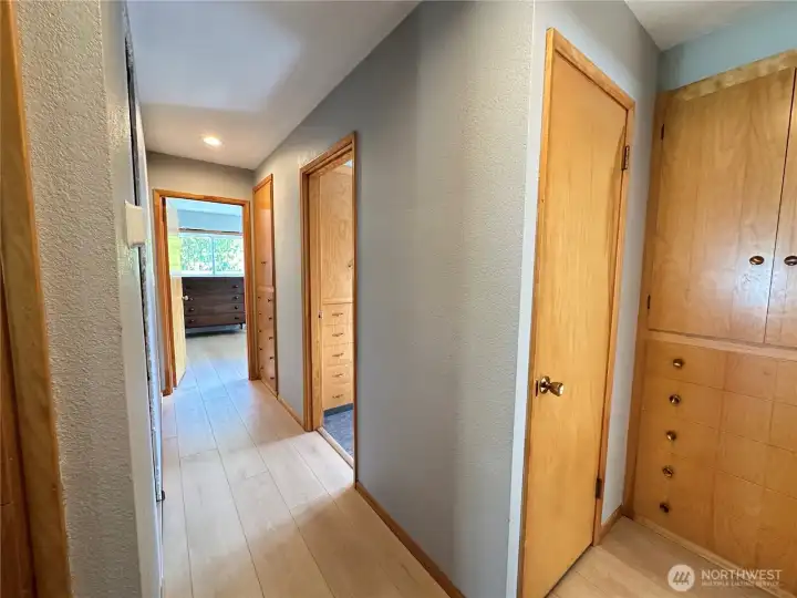 Ample closet storage