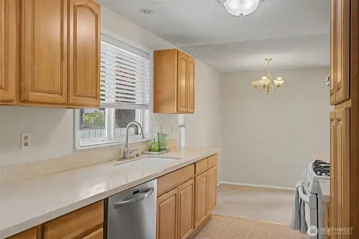Look at all of this countertop space!