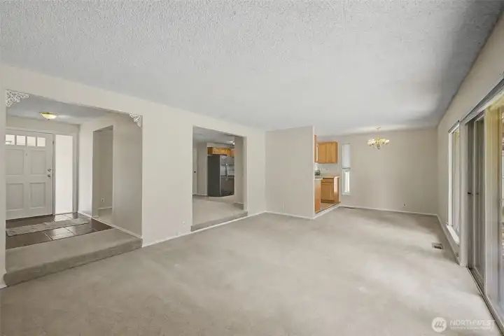 This space has tons of options for furniture placement.