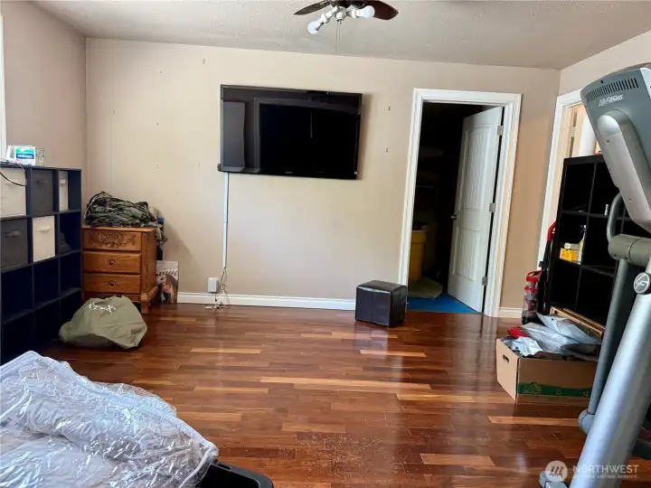 Primary bedroom w/large walk-in closet & full bath