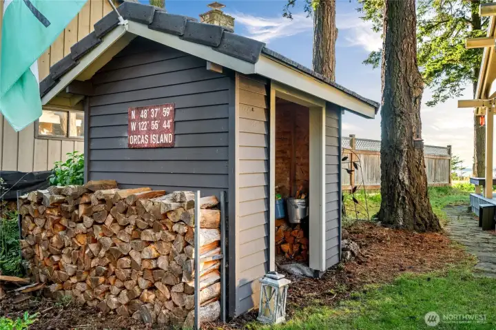 Perfect little wood shed