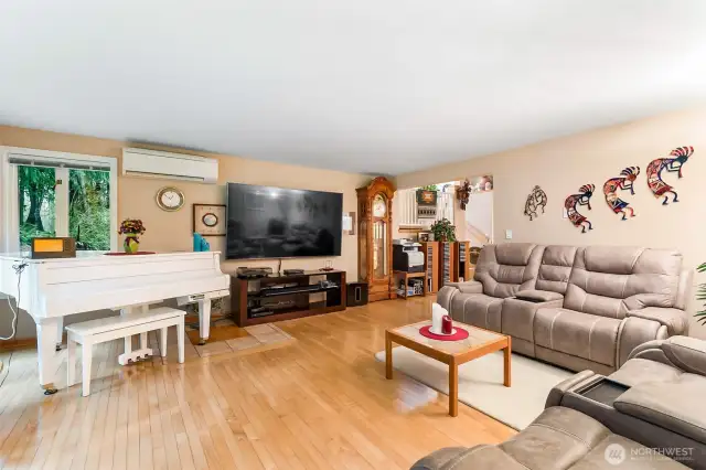 Maple hardwood floors throughout most of the main floor.