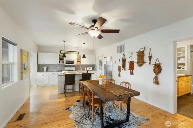 Low maintenance and energy efficient, with vinyl windows, and a forced air furnace.