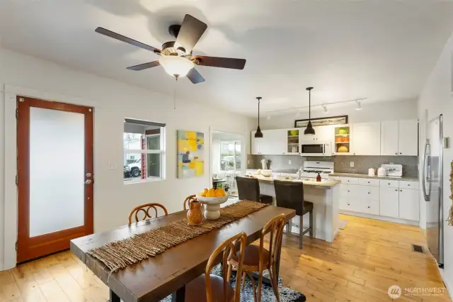 Entertain a crowd in the large dining room.