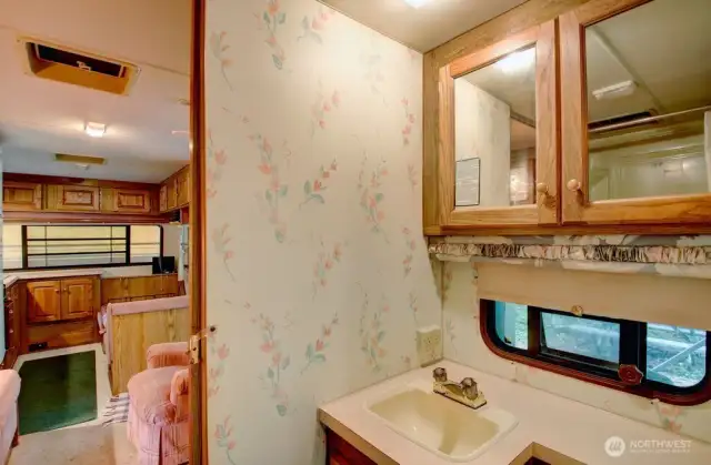 Full bath with vanity
