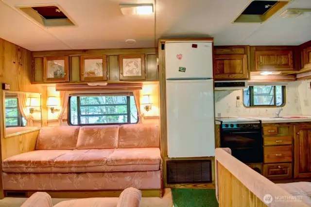 Inside this well kept home