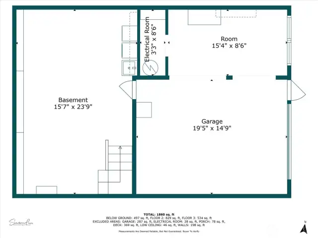 Lets go back down to the lower floor. Garage used as a workshop. Basement currently used as laundry, storage, pantry.