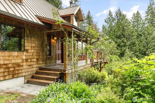 Enchanting and welcoming feeling.