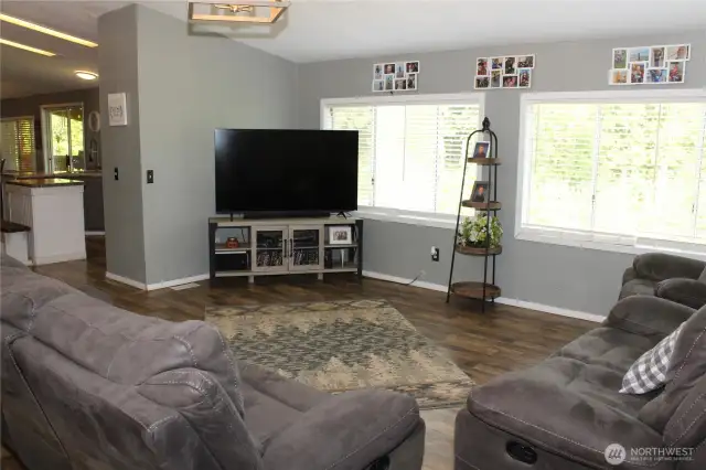 Living room with lots of natural light