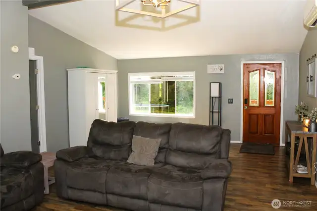 Vaulted ceilings for a spacious feel