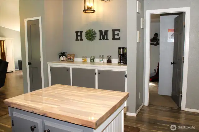 Island and countertop pantry